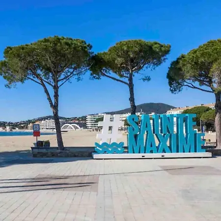 2p Entierement Renove , Piscine , 1 Km De La Apartamento Sainte-Maxime